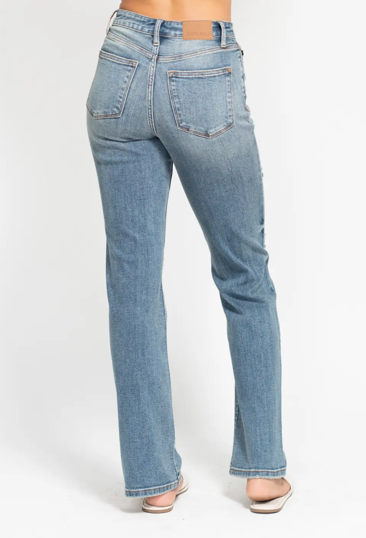 High waisted Dad straight leg