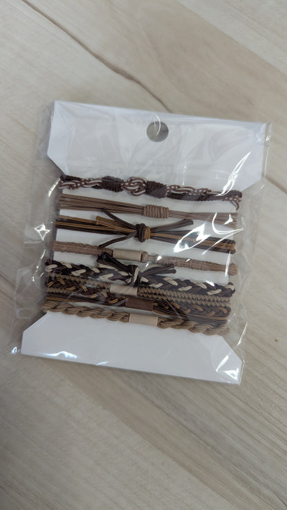 Boho dual Function Knot bracelet hair ties