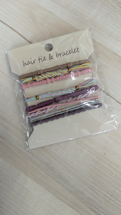 Boho dual Function Knot bracelet hair ties