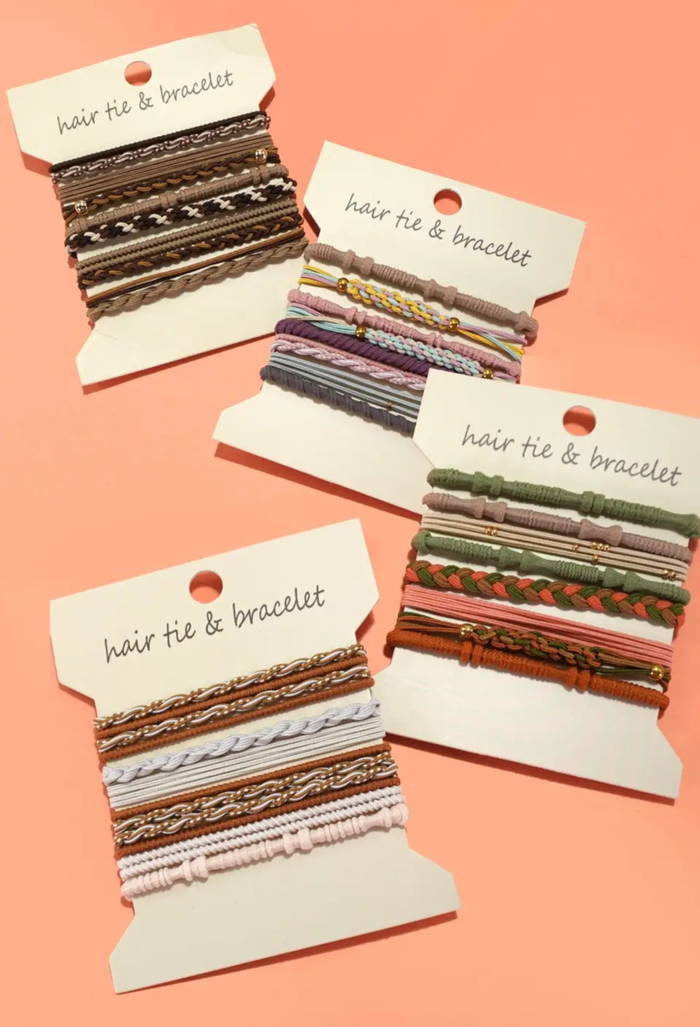 Boho dual Function Knot bracelet hair ties