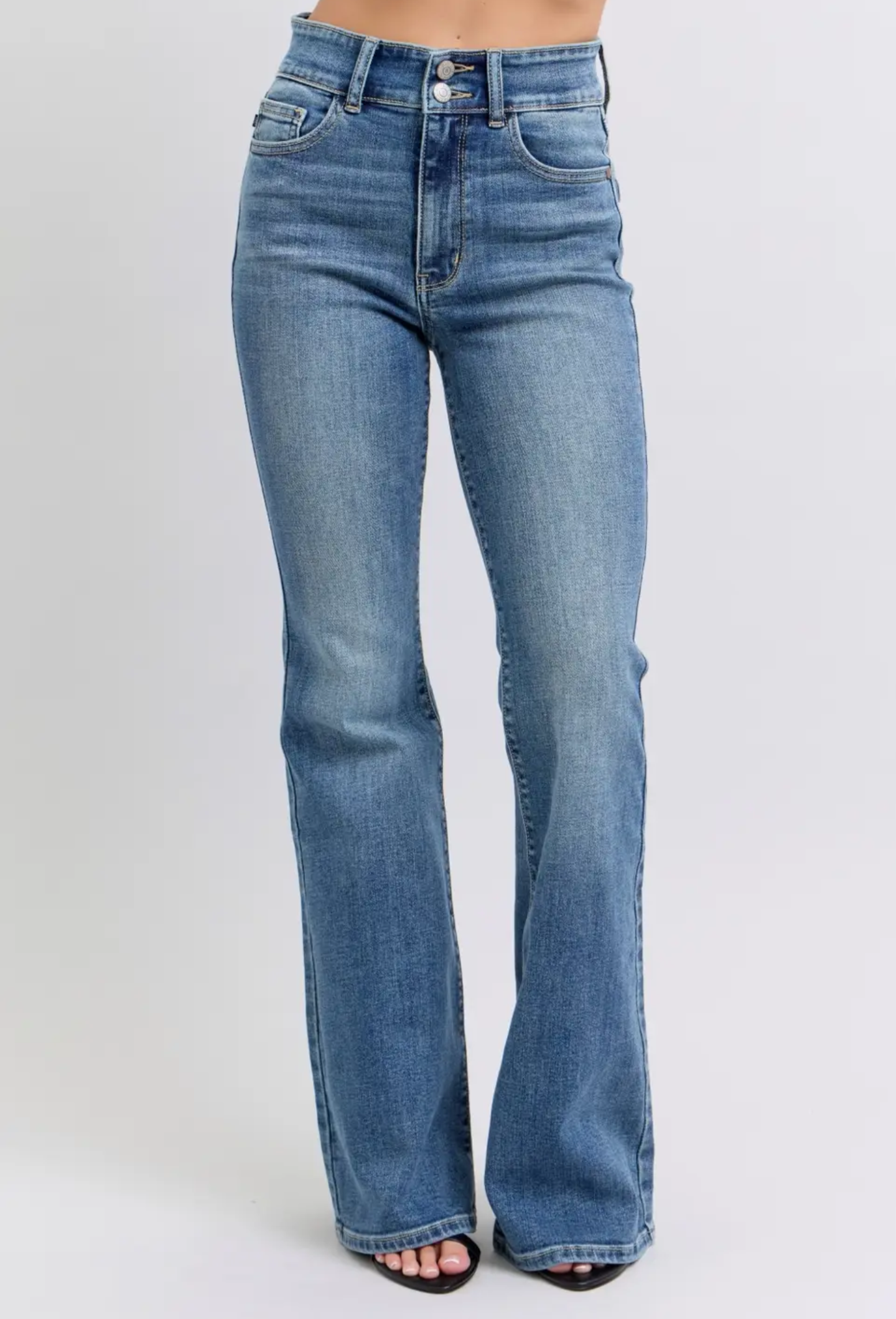 Judy Blue High waisted flare with button pockets