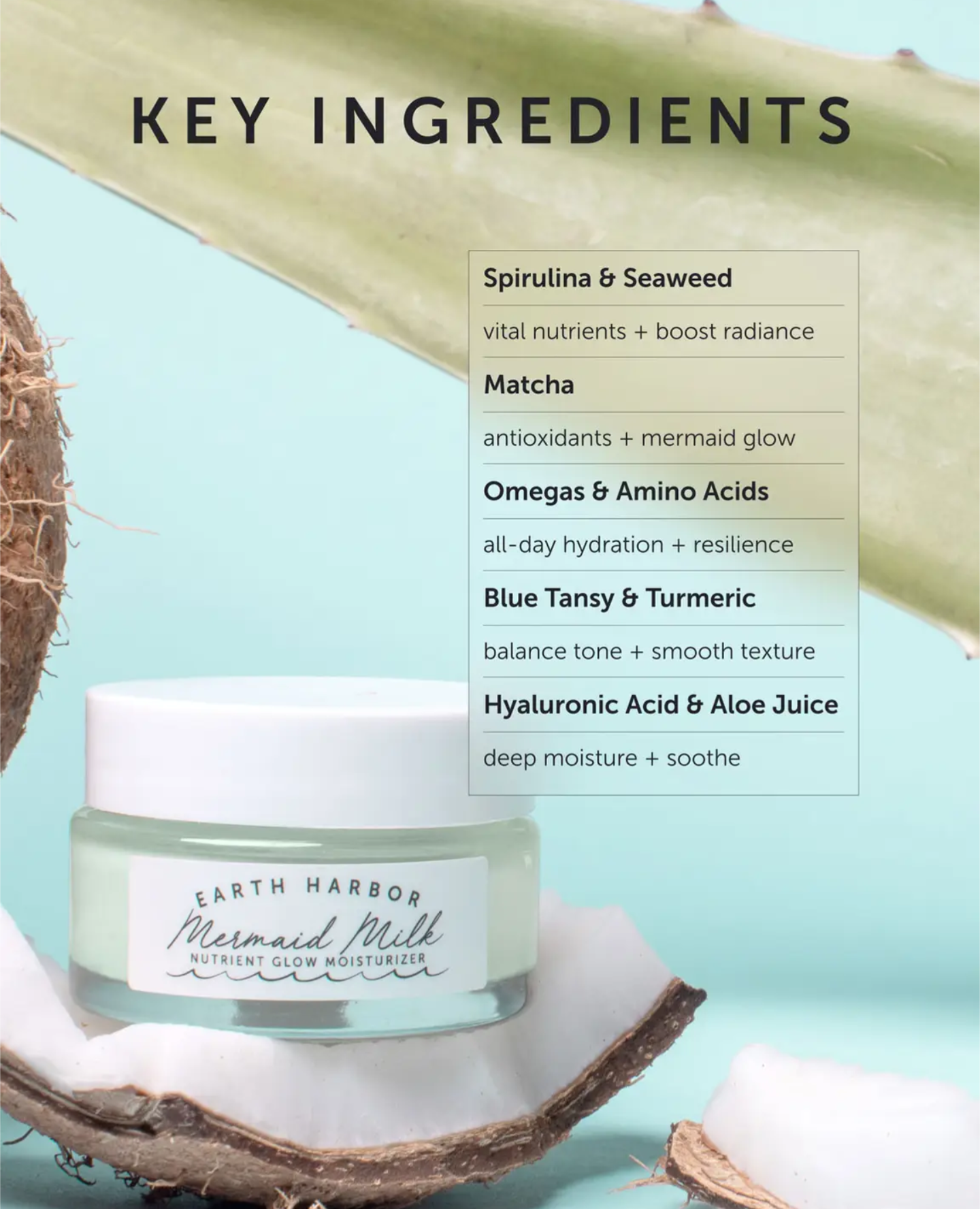 Mermaid Milk Nutrient Glow Moisturizer (1oz)